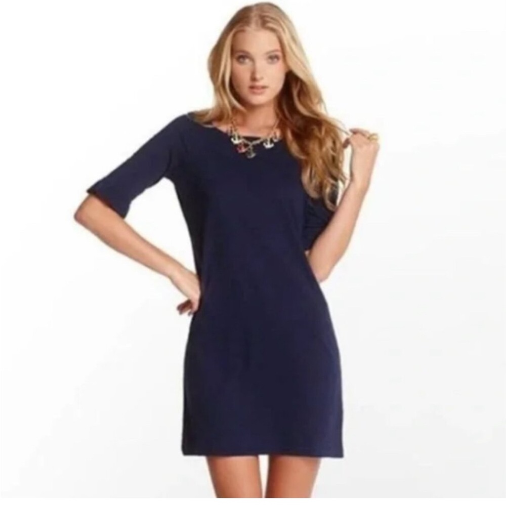 Lily Pulitzer Somerset Ruffle Sleeve Pima Cotton Mini Shift-T Dres